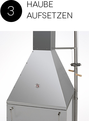 Haube Aufsetzen
